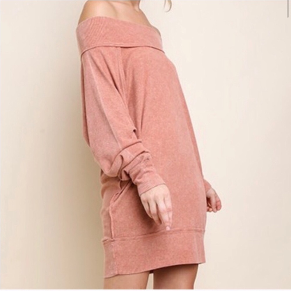 Terrocotta Mineral Wash Sweater Dr…